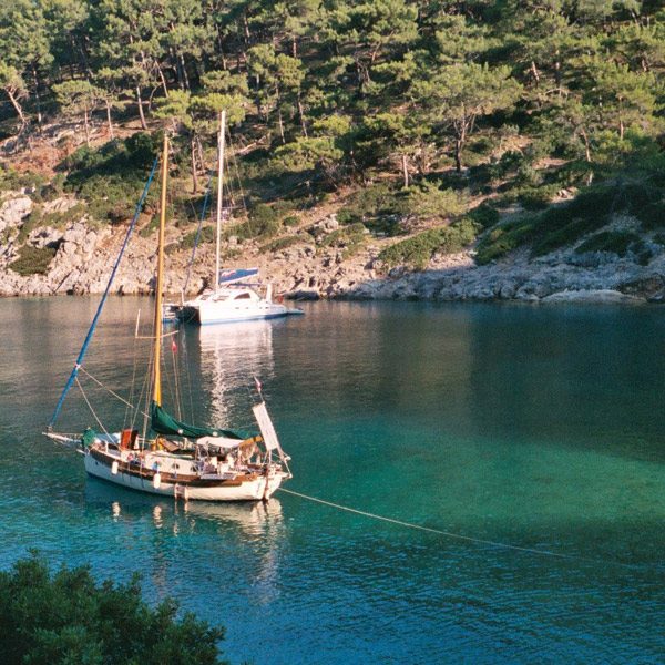 boat at anchor